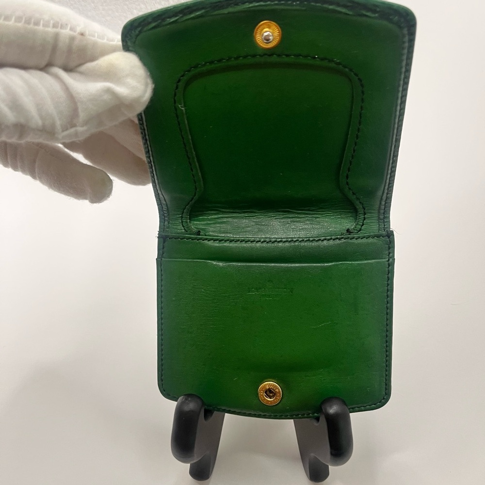 LOUIS VUITTON LV โMalletierโ Vintage Paris Green ๐ EPI Vintage Card Holder EUC ๐ - Picture 10 of 12